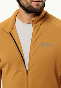 Fietsen|Voor- En Najaarsjacks/-Jassen|Jack Wolfskin Gravex Thermo Fz M Salted Caramel
