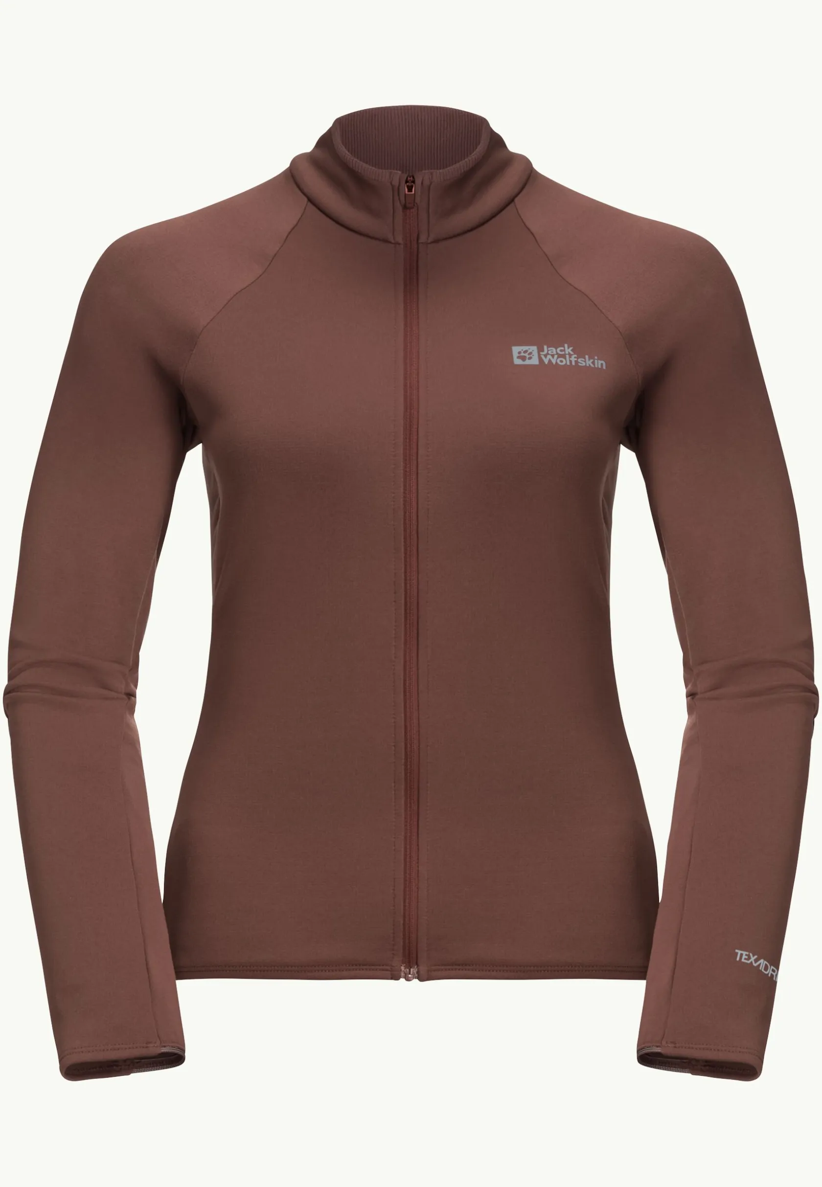 Fietsen|Fleece|Jack Wolfskin Gravex Thermo Fz W Dark Rust