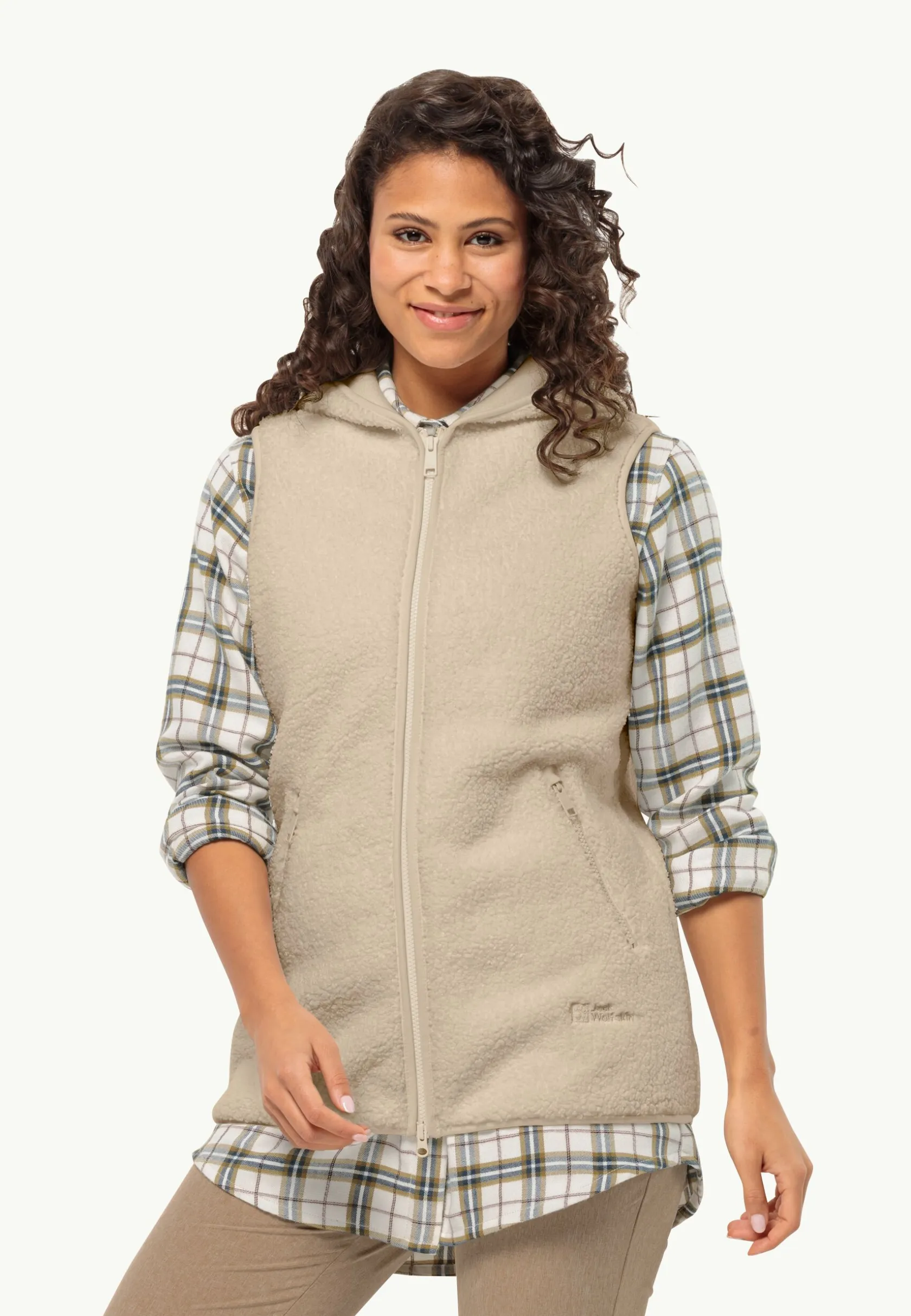 Lifestyle|Voor- En Najaarsjacks/-Jassen|Jack Wolfskin High Curl Long Vest W