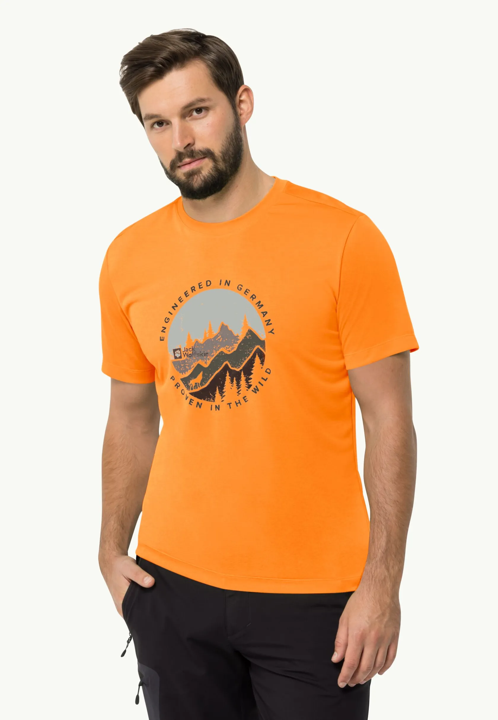 Wandelen|Functionele Shirts|Jack Wolfskin Hiking S/s T M