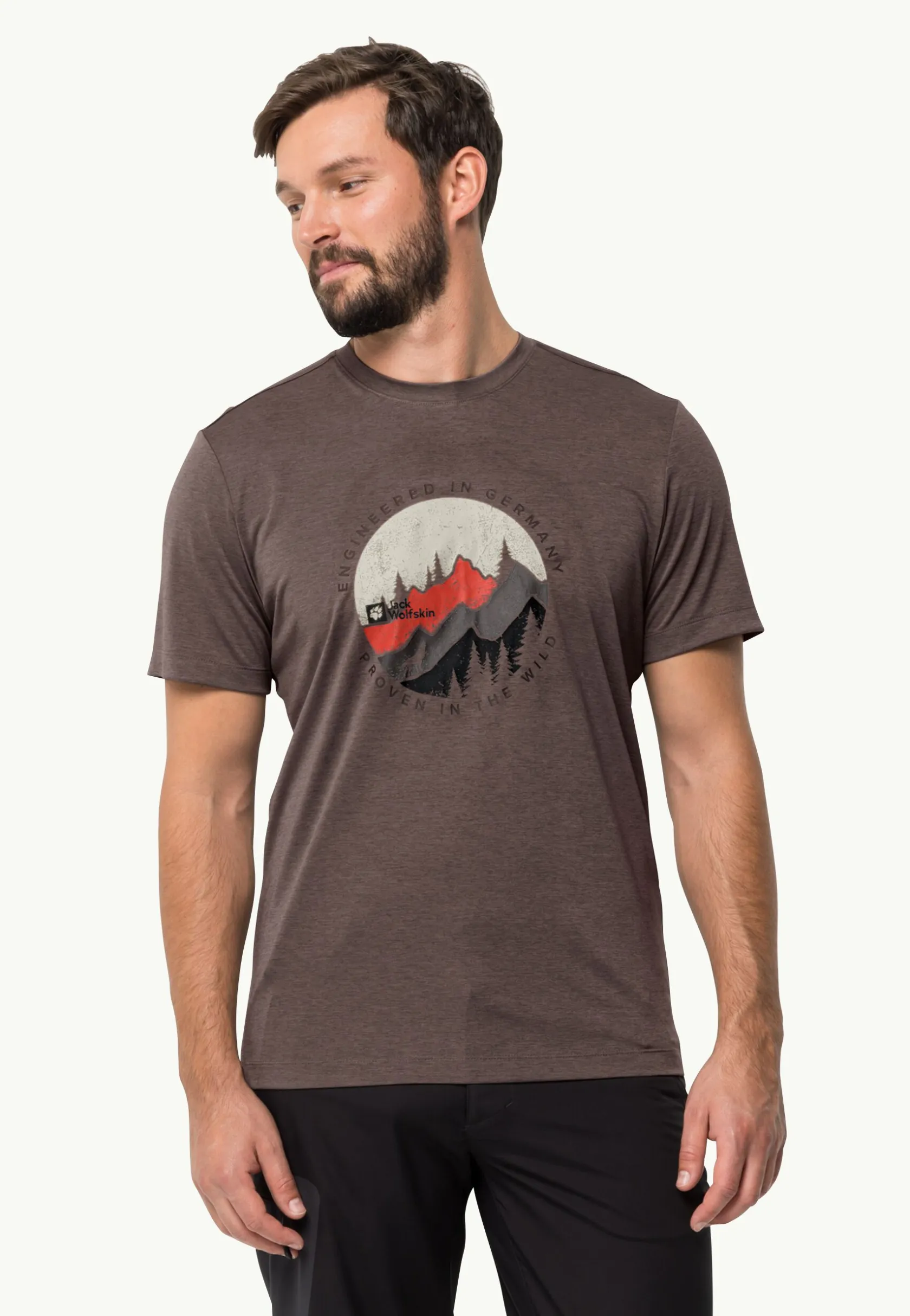 Wandelen|Functionele Shirts|Jack Wolfskin Hiking S/s T M
