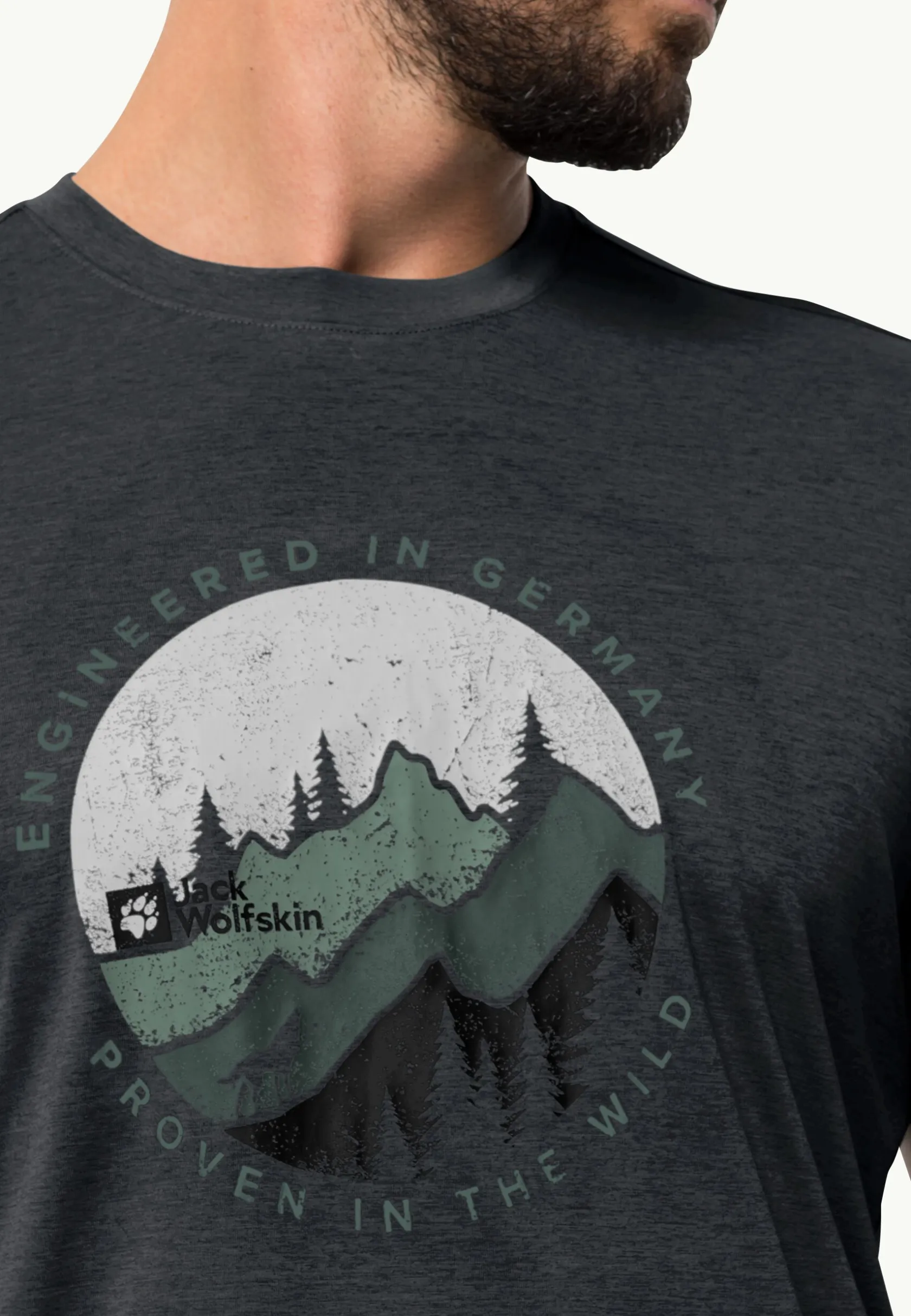 Wandelen|Functionele Shirts|Jack Wolfskin Hiking S/s T M