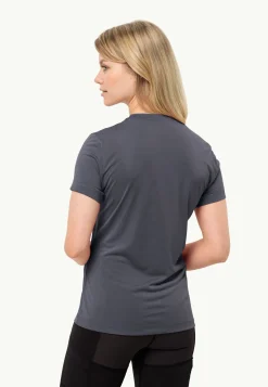 Wandelen|Functionele Shirts|Jack Wolfskin Hiking S/s T W