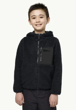 Voor- En Najaarsjacks/-Jassen|Fleece|Jack Wolfskin Ice Curl Hood Jacket K