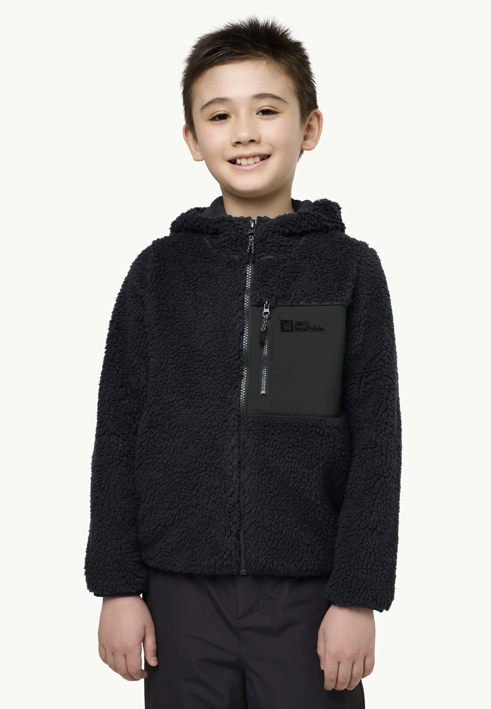 Voor- En Najaarsjacks/-Jassen|Fleece|Jack Wolfskin Ice Curl Hood Jacket K