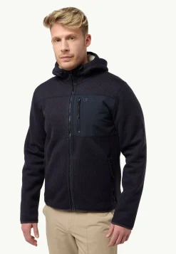 Fleece|Hoodies & Pullovers|Jack Wolfskin Kaminfeuer Hooded Jkt M