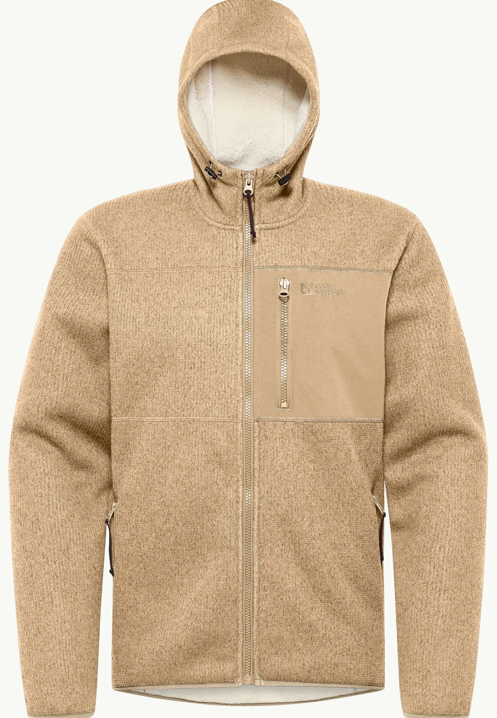 Fleece|Hoodies & Pullovers|Jack Wolfskin Kaminfeuer Hooded Jkt M