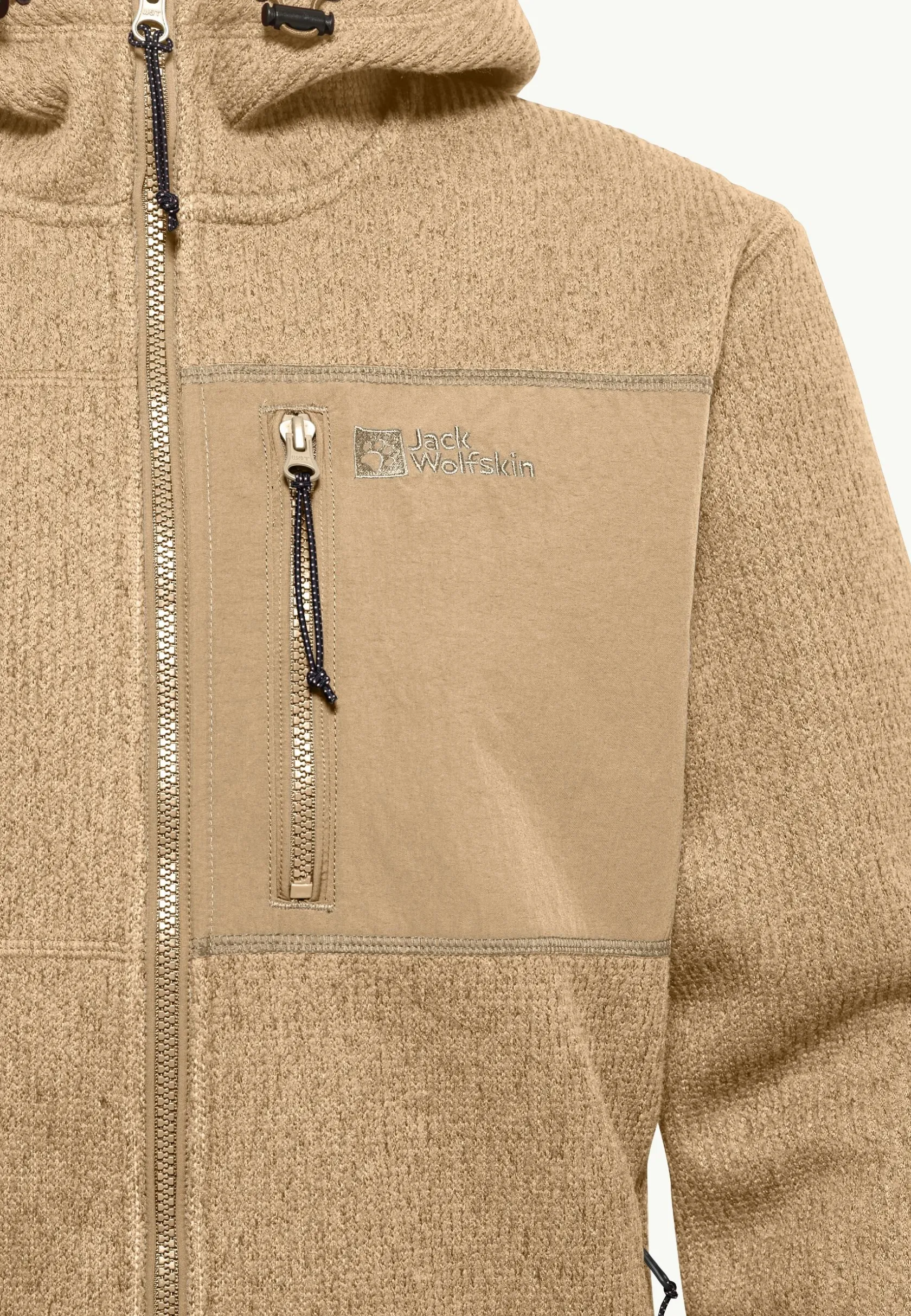 Fleece|Hoodies & Pullovers|Jack Wolfskin Kaminfeuer Hooded Jkt M