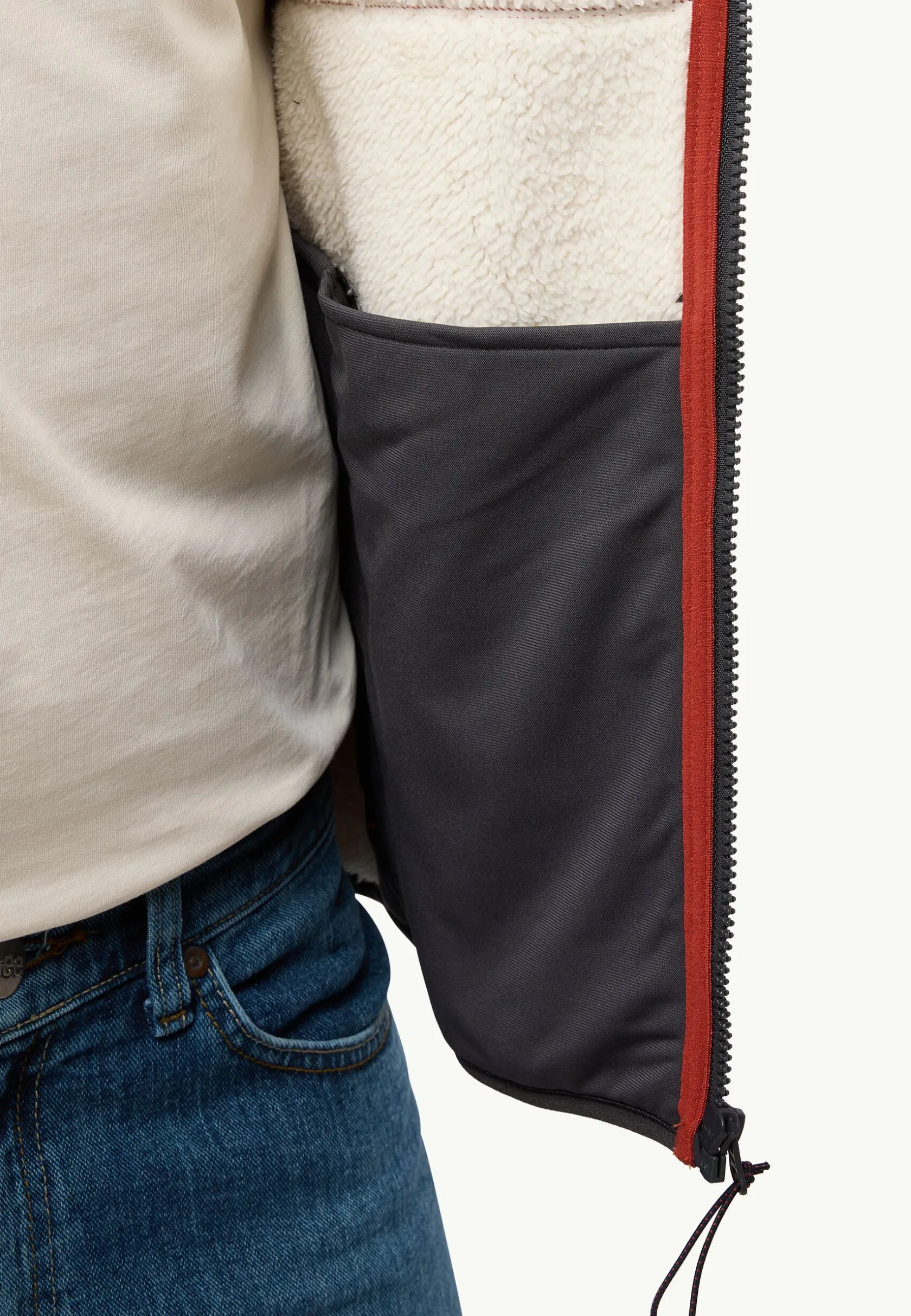 Fleece|Hoodies & Pullovers|Jack Wolfskin Kaminfeuer Hooded Jkt M