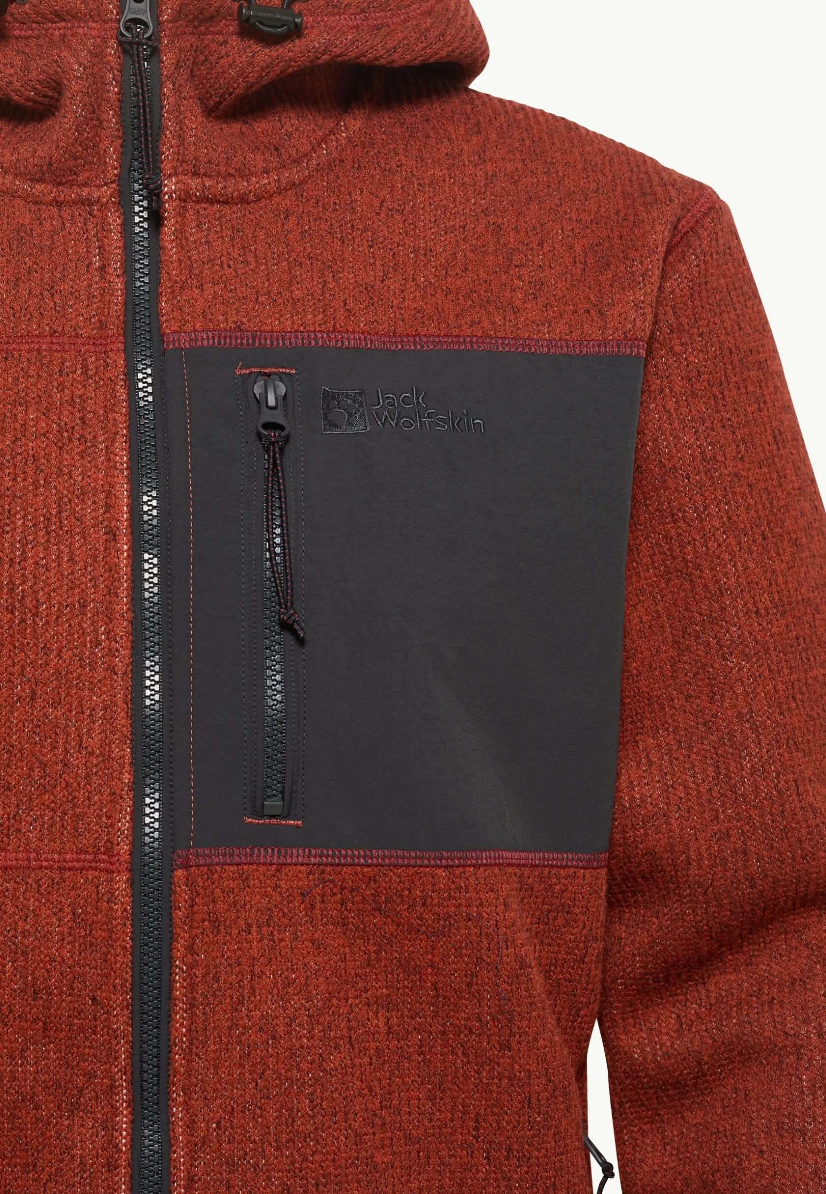 Fleece|Hoodies & Pullovers|Jack Wolfskin Kaminfeuer Hooded Jkt M