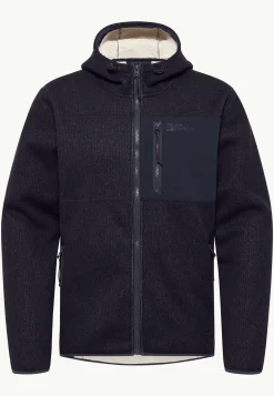 Fleece|Hoodies & Pullovers|Jack Wolfskin Kaminfeuer Hooded Jkt M