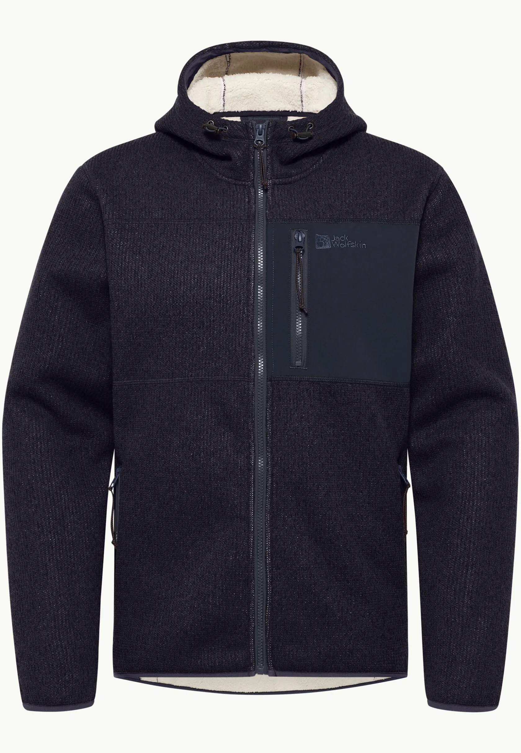 Fleece|Hoodies & Pullovers|Jack Wolfskin Kaminfeuer Hooded Jkt M