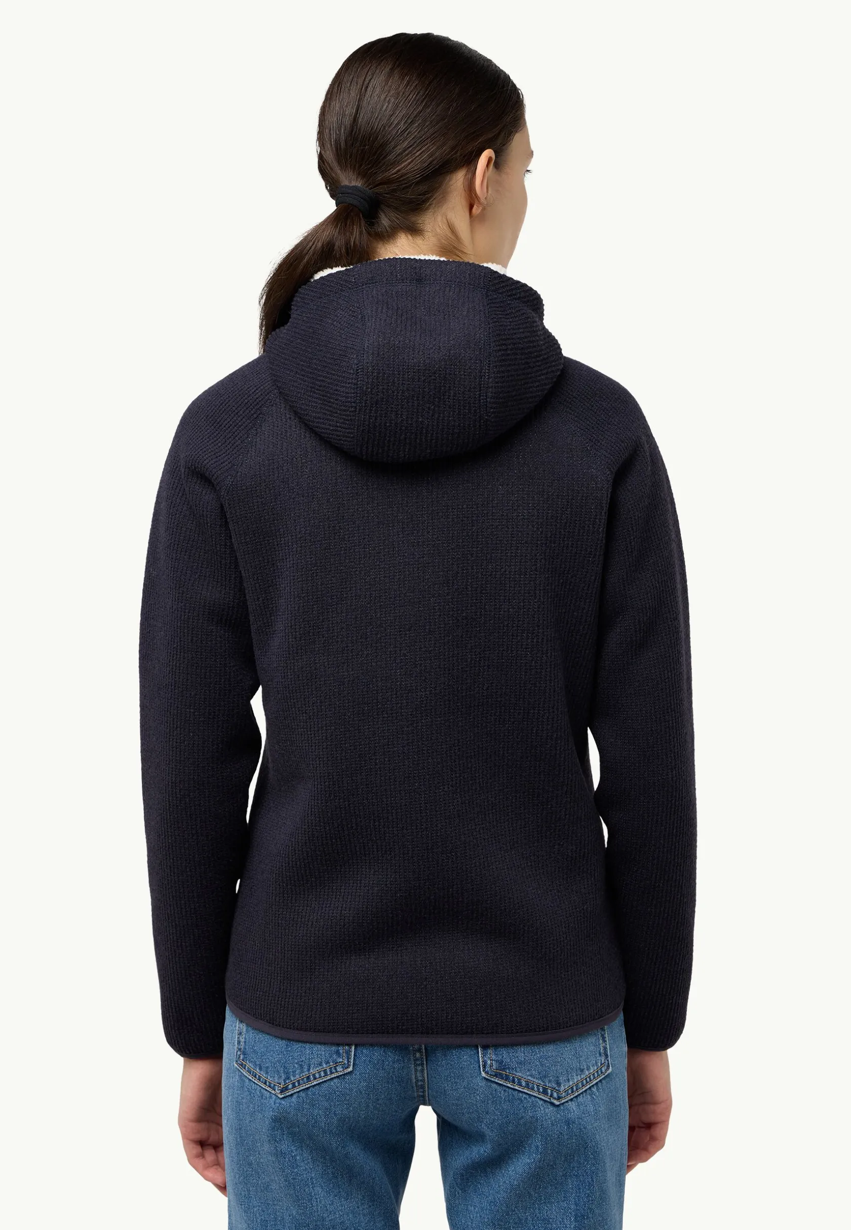 Voor- En Najaarsjacks/-Jassen|Fleece|Jack Wolfskin Kaminfeuer Hooded Jkt W