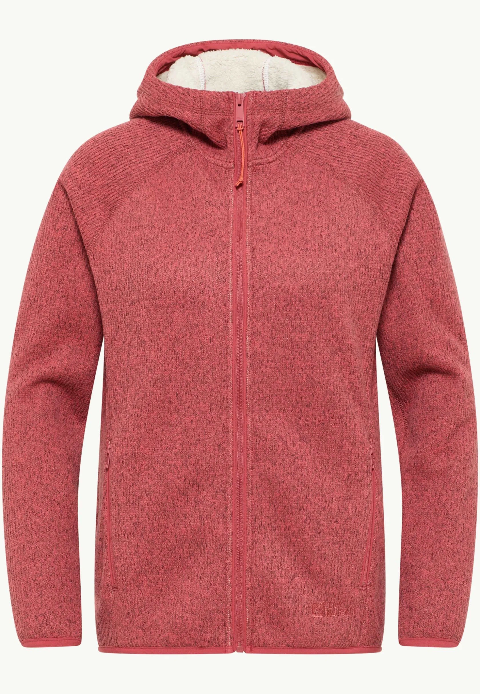 Voor- En Najaarsjacks/-Jassen|Fleece|Jack Wolfskin Kaminfeuer Hooded Jkt W