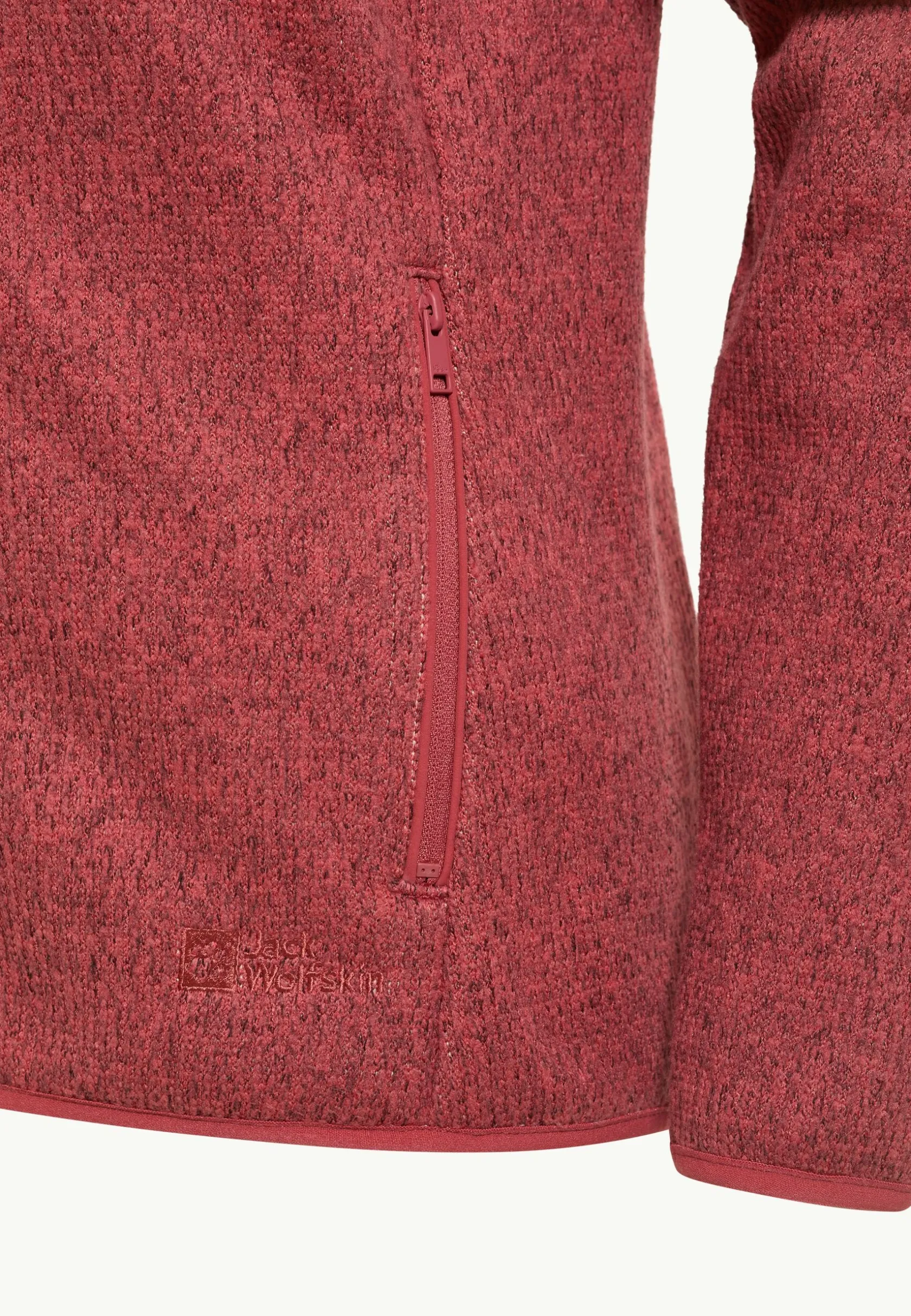 Voor- En Najaarsjacks/-Jassen|Fleece|Jack Wolfskin Kaminfeuer Hooded Jkt W