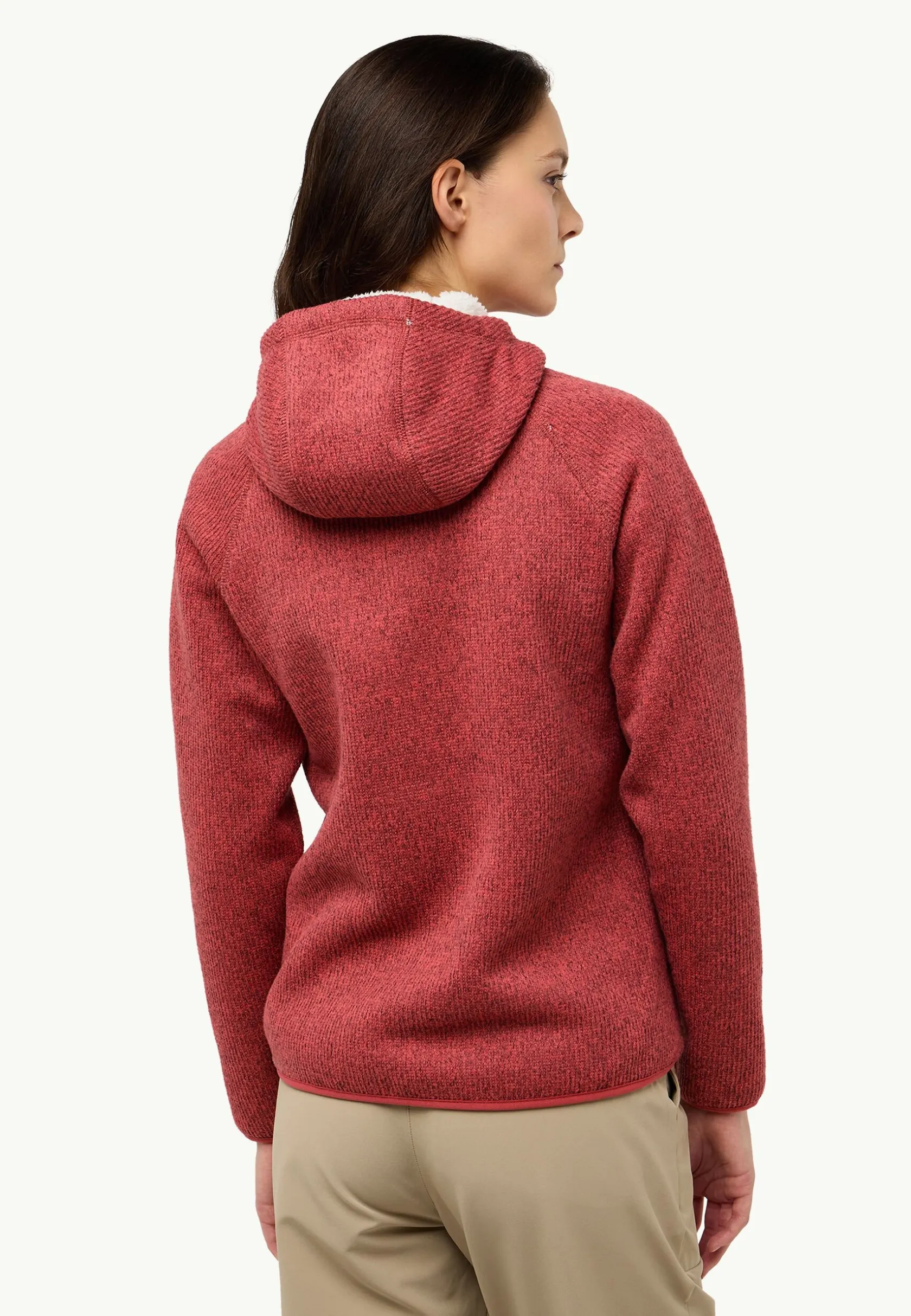 Voor- En Najaarsjacks/-Jassen|Fleece|Jack Wolfskin Kaminfeuer Hooded Jkt W