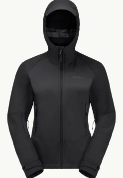 Trekking|Voor- En Najaarsjacks/-Jassen|Jack Wolfskin Kammweg Jkt W black