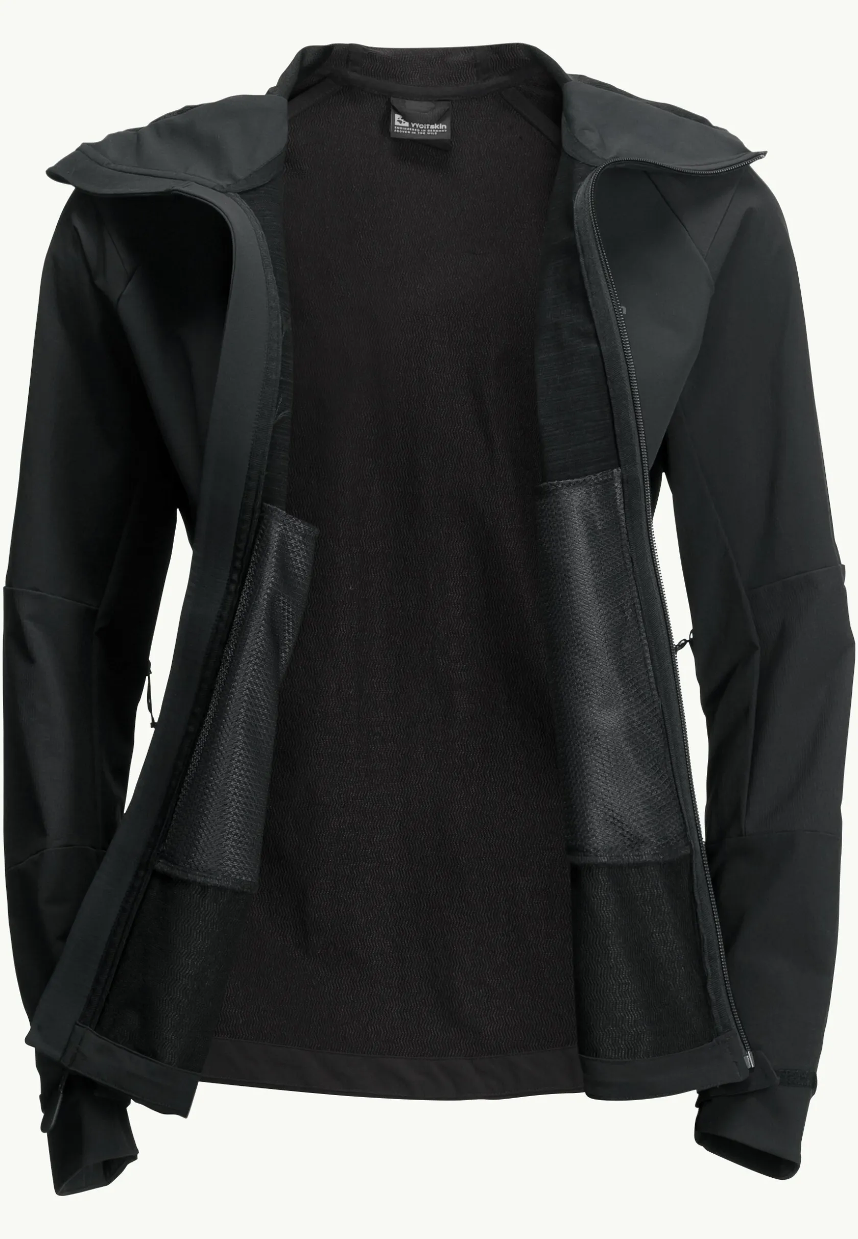Trekking|Voor- En Najaarsjacks/-Jassen|Jack Wolfskin Kammweg Jkt W black