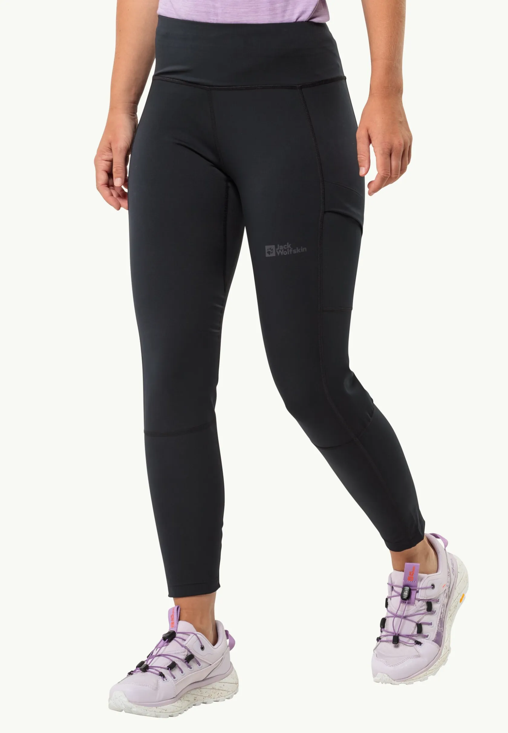 Trekking|Leggings & Panty'S|Jack Wolfskin Kammweg Tights W black
