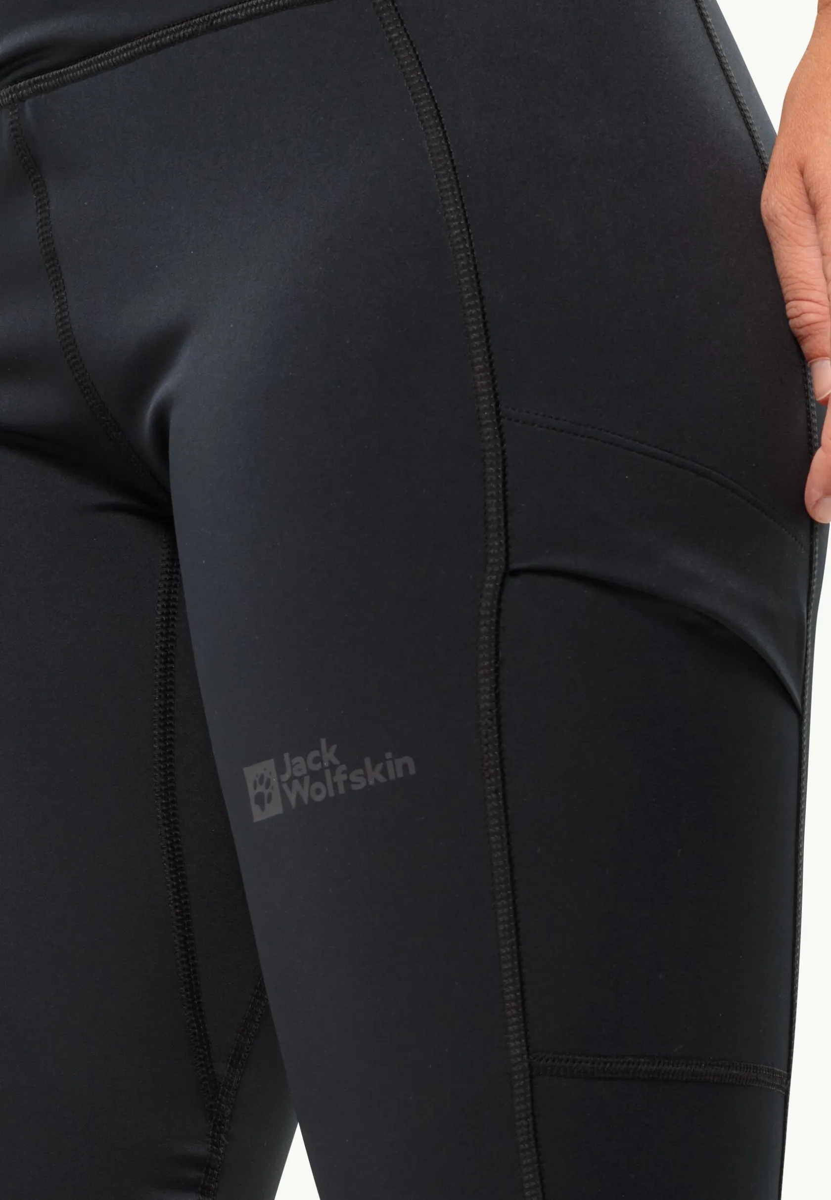 Trekking|Leggings & Panty'S|Jack Wolfskin Kammweg Tights W black