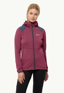 Wandelen|Voor- En Najaarsjacks/-Jassen|Jack Wolfskin Kolbenberg Hooded Fz W