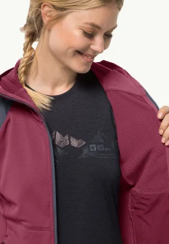 Wandelen|Voor- En Najaarsjacks/-Jassen|Jack Wolfskin Kolbenberg Hooded Fz W