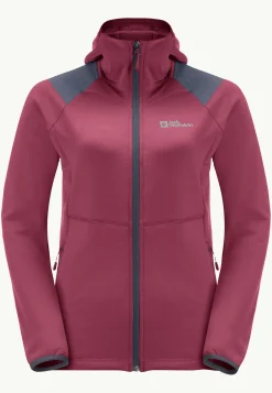 Wandelen|Voor- En Najaarsjacks/-Jassen|Jack Wolfskin Kolbenberg Hooded Fz W