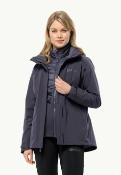 Wandelen|Voor- En Najaarsjacks/-Jassen|Jack Wolfskin Luntal 3in1 Jkt W