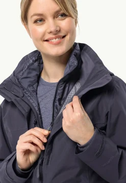 Wandelen|Voor- En Najaarsjacks/-Jassen|Jack Wolfskin Luntal 3in1 Jkt W