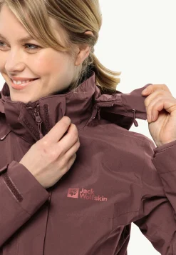 Wandelen|Voor- En Najaarsjacks/-Jassen|Jack Wolfskin Luntal 3in1 Jkt W