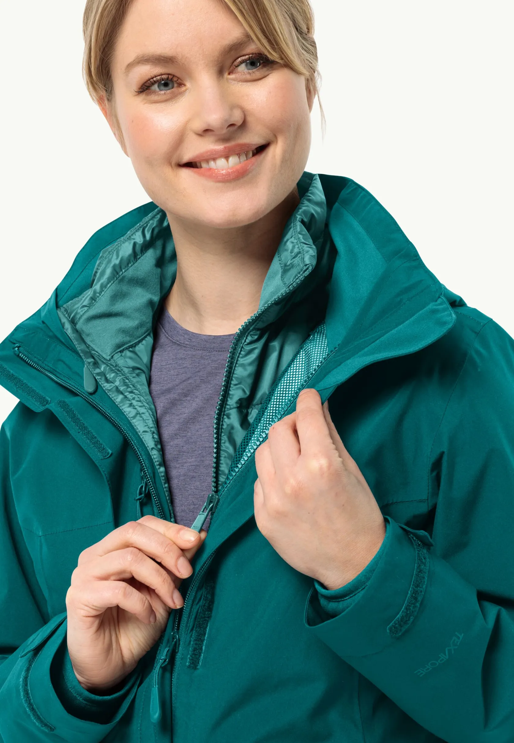 Wandelen|Voor- En Najaarsjacks/-Jassen|Jack Wolfskin Luntal 3in1 Jkt W