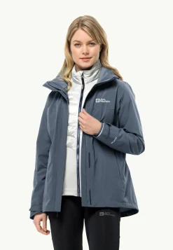 Wandelen|Voor- En Najaarsjacks/-Jassen|Jack Wolfskin Luntal 3in1 Jkt W