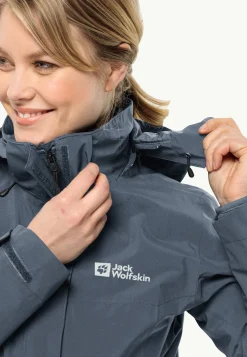 Wandelen|Voor- En Najaarsjacks/-Jassen|Jack Wolfskin Luntal 3in1 Jkt W