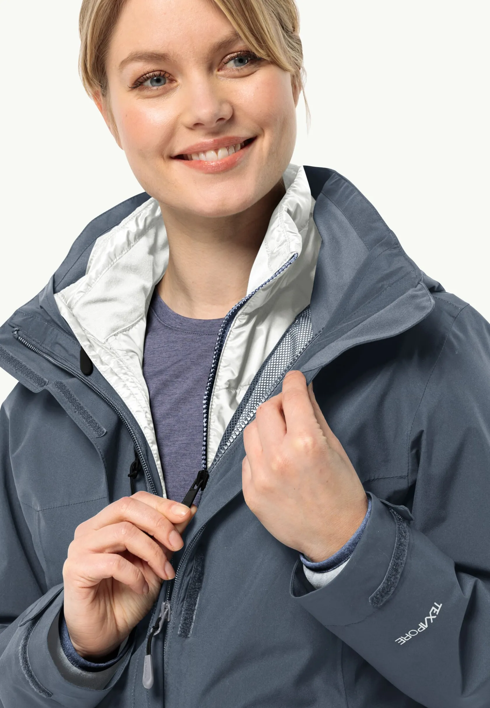 Wandelen|Voor- En Najaarsjacks/-Jassen|Jack Wolfskin Luntal 3in1 Jkt W