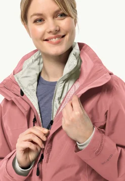 Wandelen|Voor- En Najaarsjacks/-Jassen|Jack Wolfskin Luntal 3in1 Jkt W