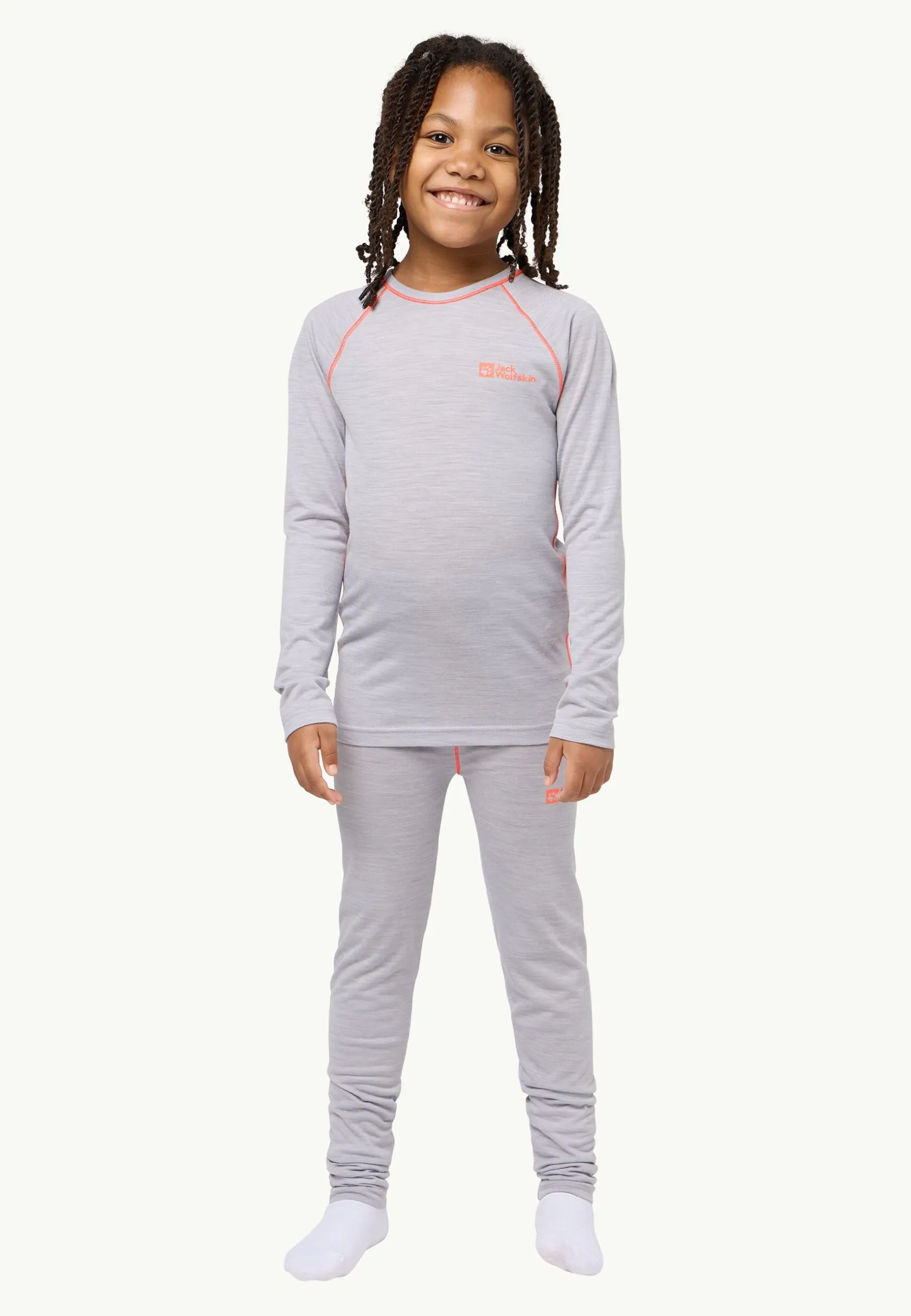 Functionele Shirts|Jack Wolfskin Merino Baselayer Set K