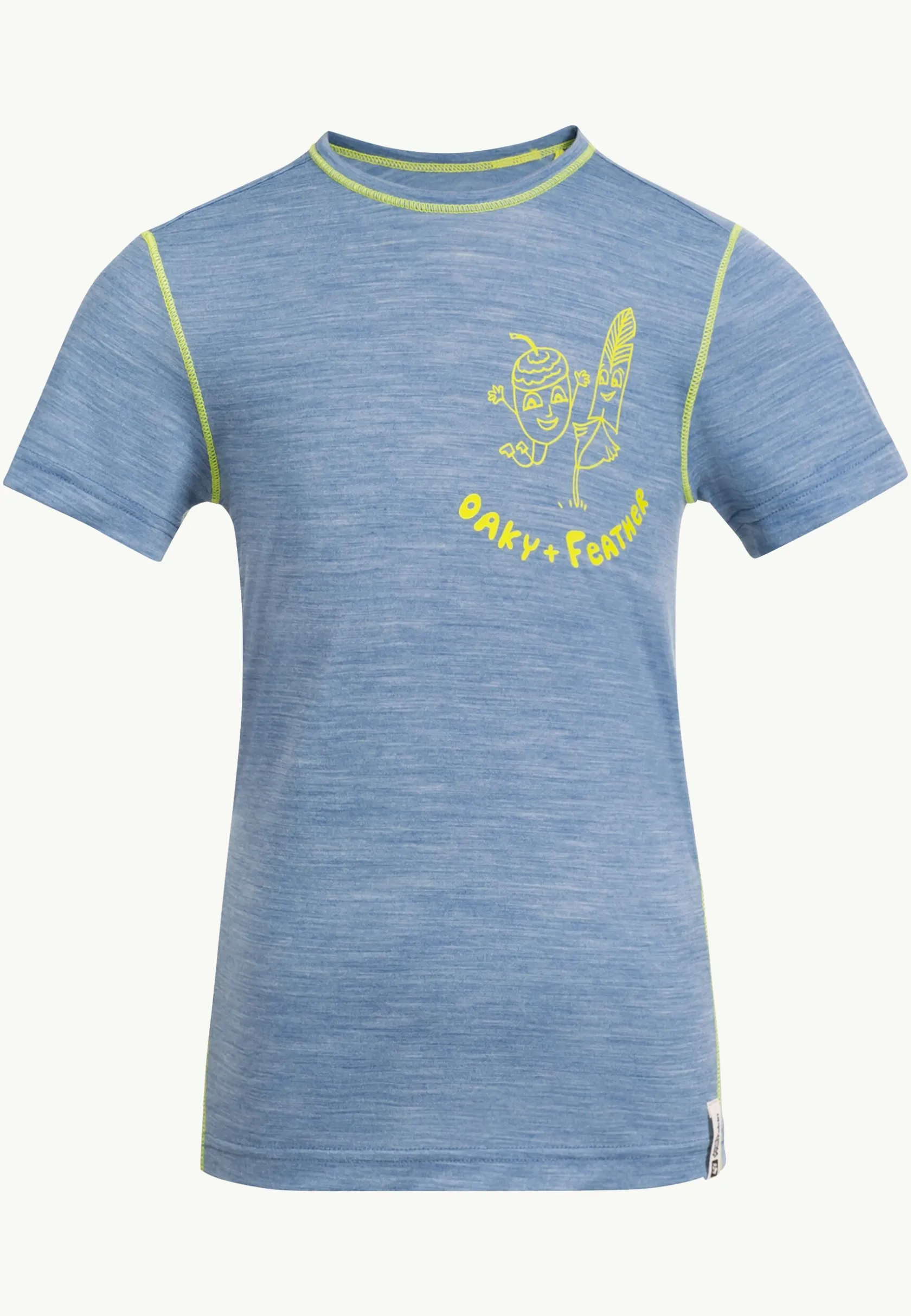 Functionele Shirts|T-Shirts & Longsleeves|Jack Wolfskin Merino Graphic T K Elemental Blue