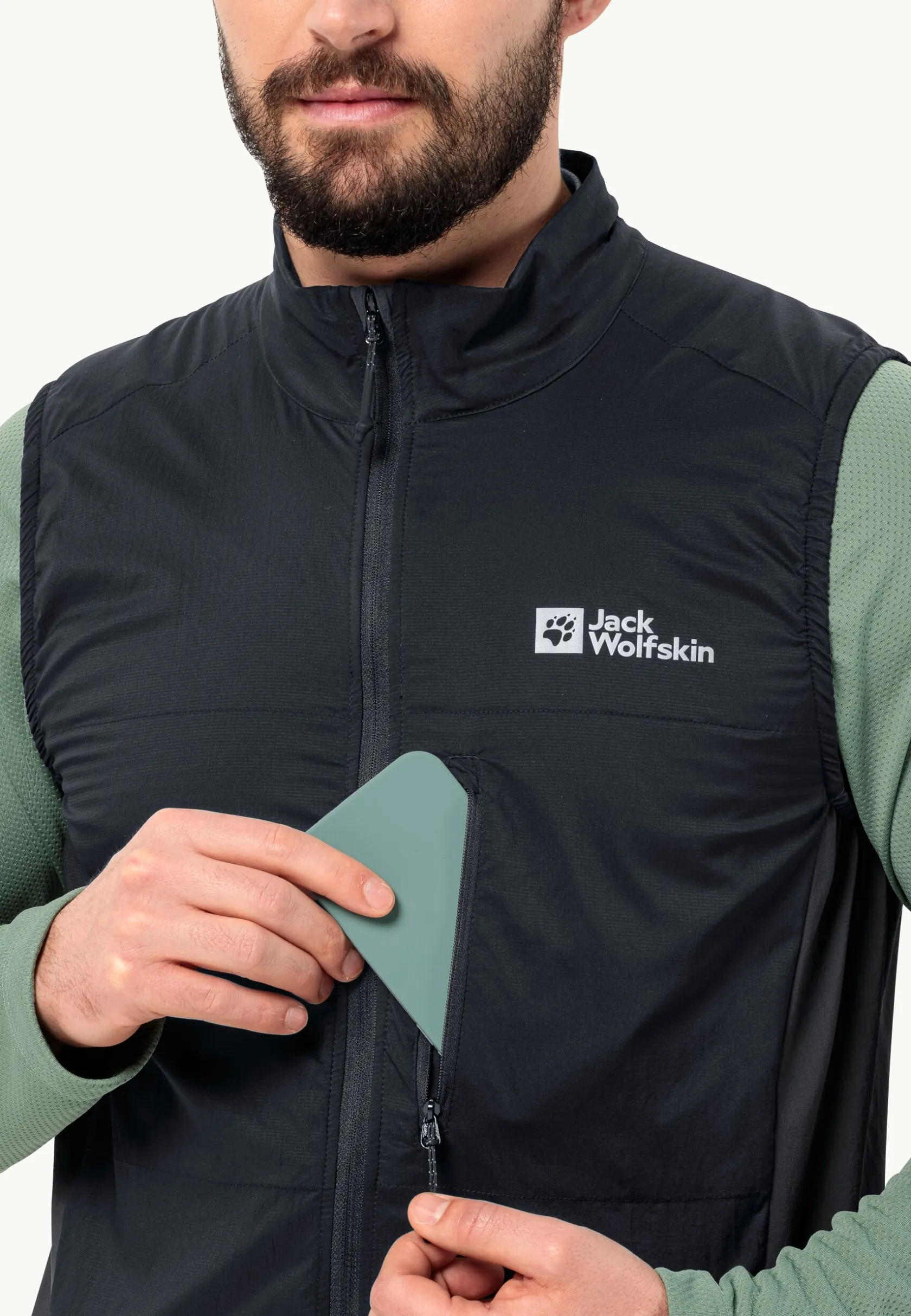 Fietsen|Voor- En Najaarsjacks/-Jassen|Jack Wolfskin Morobbia Alpha Vest M