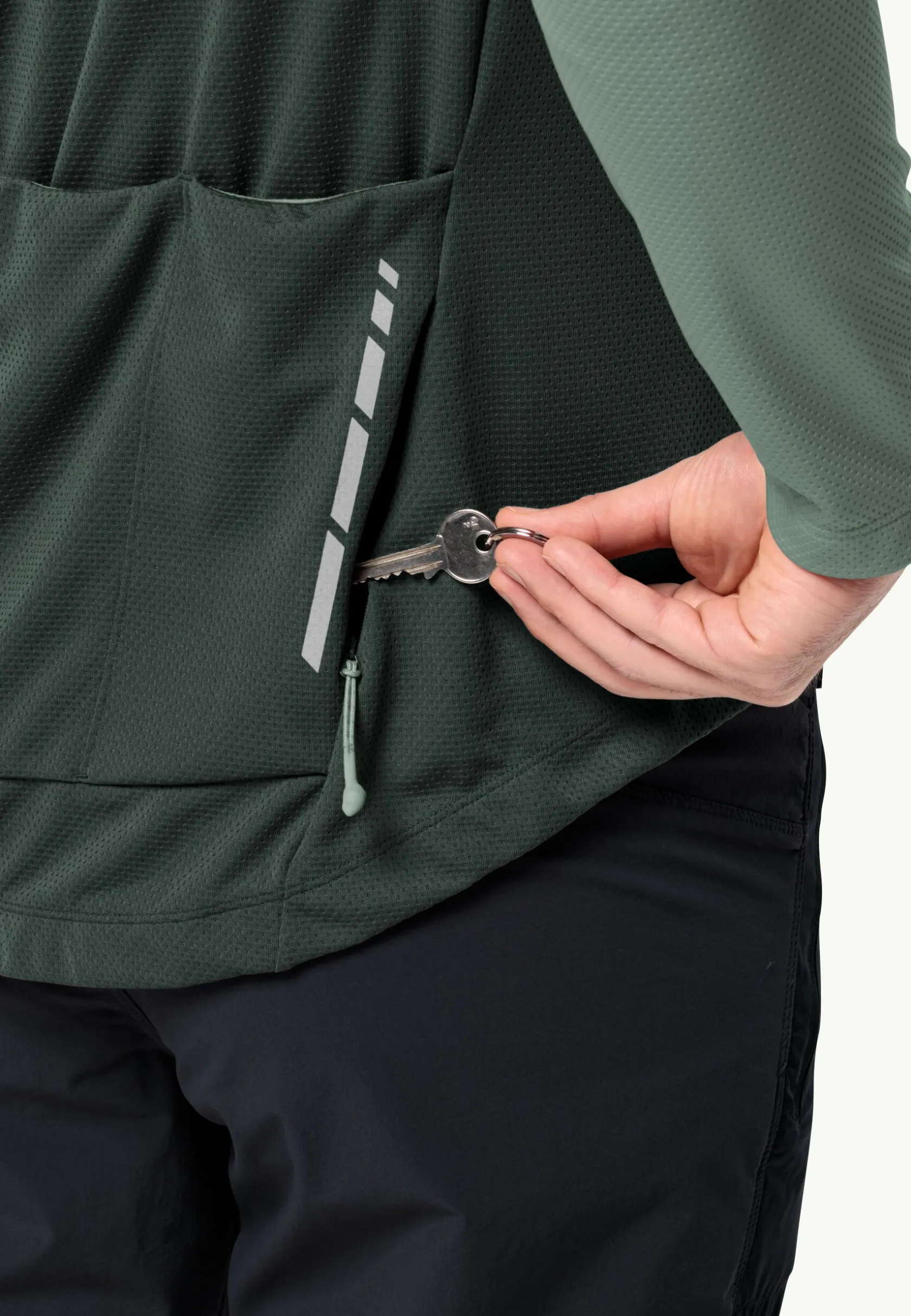 Fietsen|Functionele Shirts|Jack Wolfskin Morobbia Fz L/s M