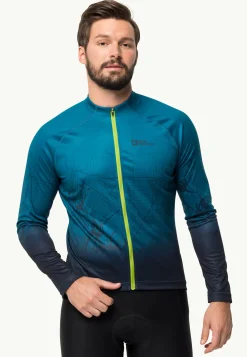 Fietsen|Functionele Shirts|Jack Wolfskin Morobbia Fz L/s Print M