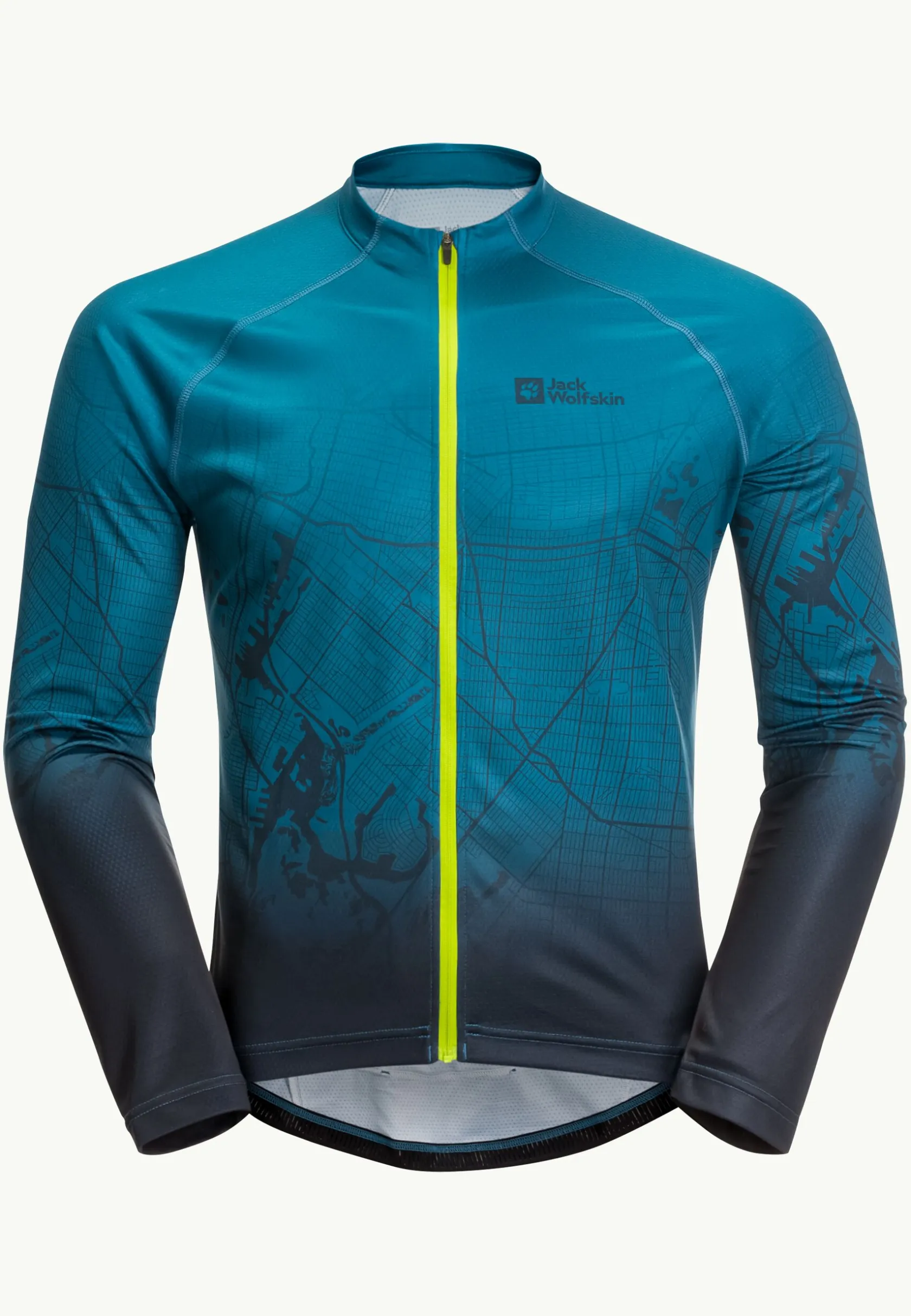 Fietsen|Functionele Shirts|Jack Wolfskin Morobbia Fz L/s Print M