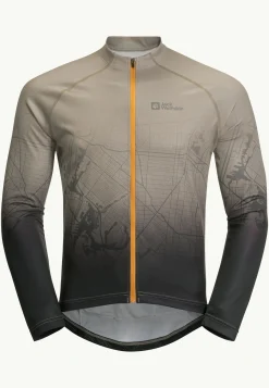 Fietsen|Functionele Shirts|Jack Wolfskin Morobbia Fz L/s Print M