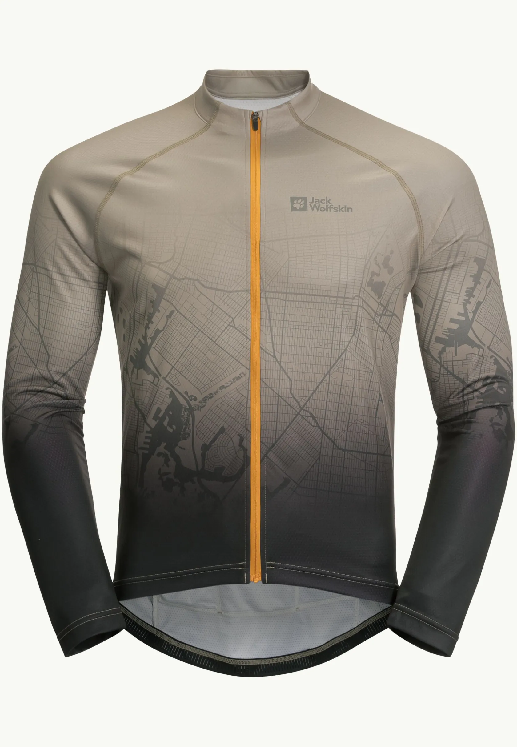 Fietsen|Functionele Shirts|Jack Wolfskin Morobbia Fz L/s Print M