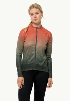 Wandelen|Fietsen|Jack Wolfskin Morobbia Fz L/s Print W