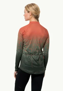 Wandelen|Fietsen|Jack Wolfskin Morobbia Fz L/s Print W