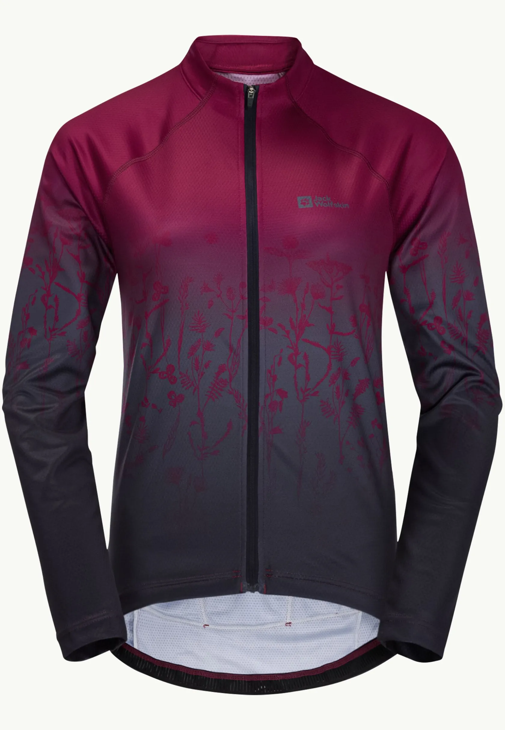 Wandelen|Fietsen|Jack Wolfskin Morobbia Fz L/s Print W
