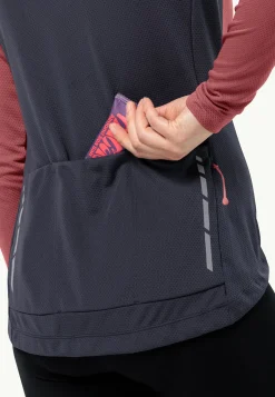 Fietsen|Functionele Shirts|Jack Wolfskin Morobbia Fz L/s W