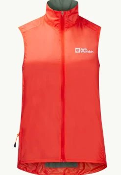 Fietsen|Voor- En Najaarsjacks/-Jassen|Jack Wolfskin Morobbia Wind Vest W