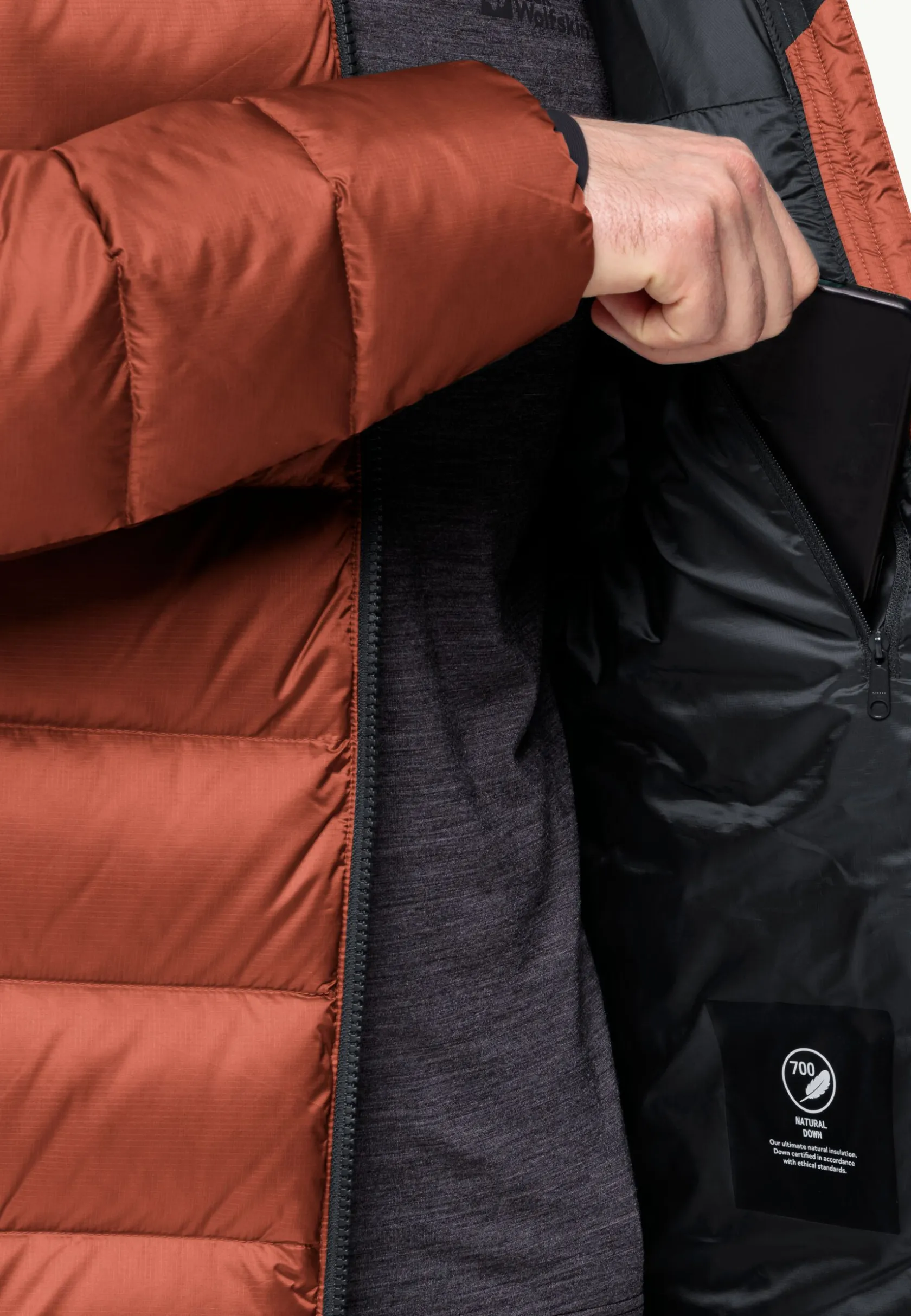 Wandelen|Voor- En Najaarsjacks/-Jassen|Jack Wolfskin Nebelhorn Down Hoody M