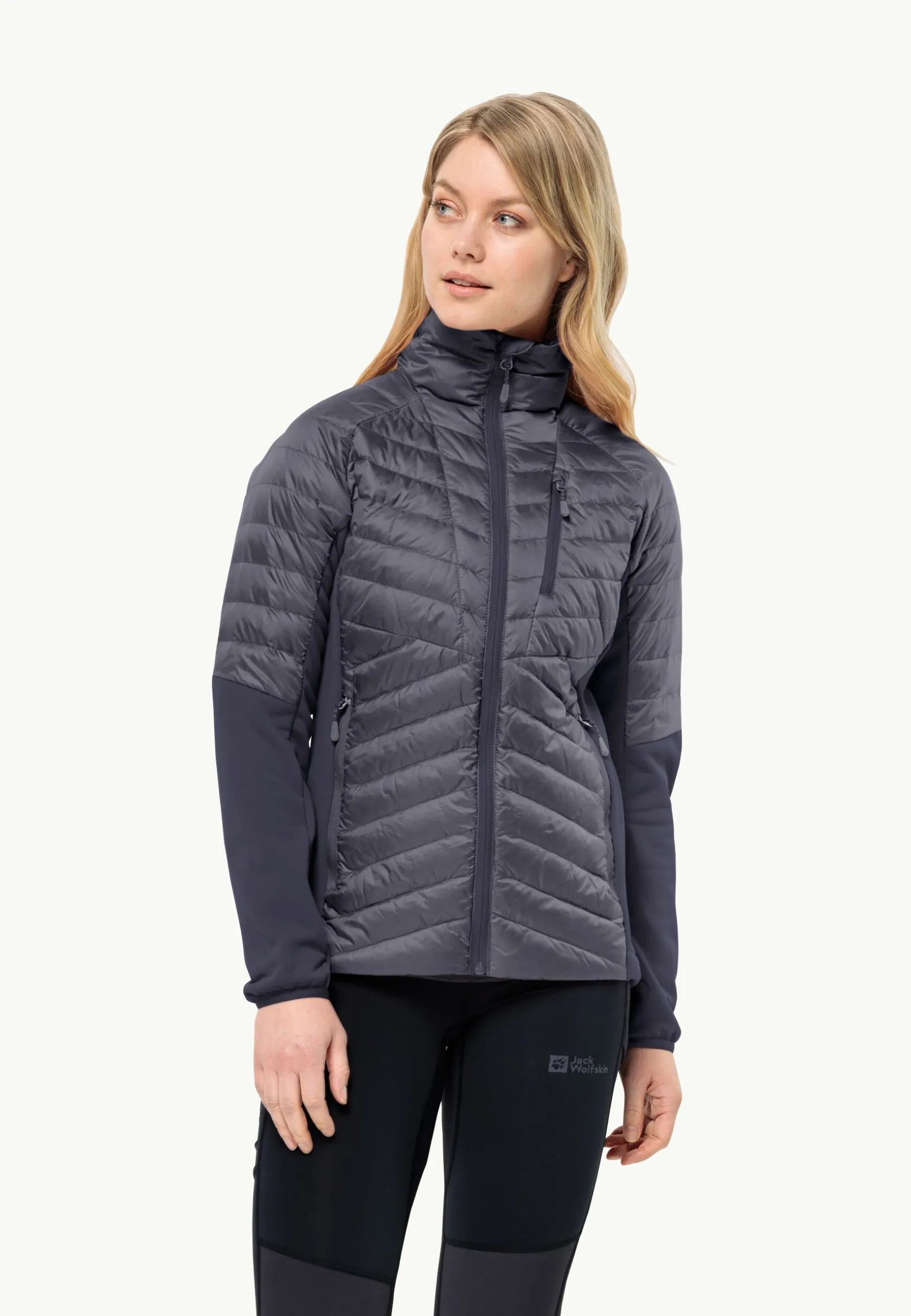 Voor- En Najaarsjacks/-Jassen|Fleece|Jack Wolfskin Nebelhorn Down Hybrid W